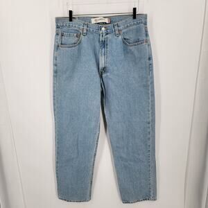 Levis 550 Jeans Mens 36 x 30 Relaxed Fit Blue Medium Wash Denim Cotton